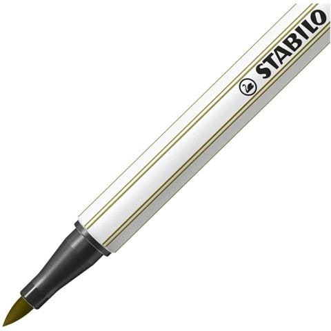 Pen 68 brush - Pennarello Premium con punta a pennello - Confezione da 10 - Verde muschio - Foto 2