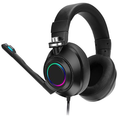 Cuffie Cablate Da Gaming Con Microfono Ad Arco Rgb Con Filo Pc Xbox Ps4 Ps5 Ios - Foto 6