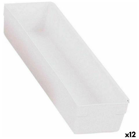 Scatola Multiuso Componibile Bianco 30,5 X 8 X 5,3 Cm (12 Unità) - Foto 1