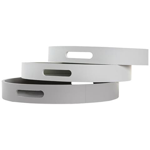 Vassoio Dkd Home Decor Beige Marrone Terracotta Bianco Verde 35 X 35 X 5 Cm Legno Mdf 40 X 30 X 5 Cm (3 Pezzi) - Foto 3