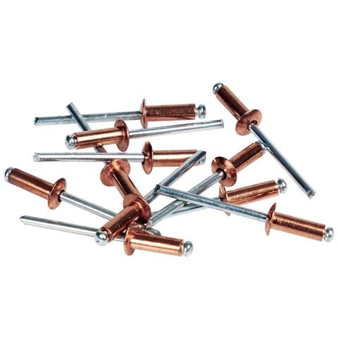 Rivetto 5001467 Punta Da Trapano Ø 4,8 X 12 Mm Rame Alluminio (50 Unità) - Foto 2