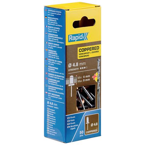 Rivetto 5001467 Punta Da Trapano Ø 4,8 X 12 Mm Rame Alluminio (50 Unità) - Foto 4
