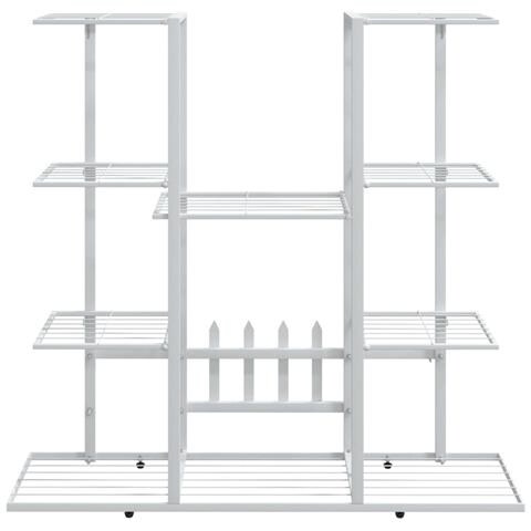 Portafiori 94,5x25x89 Cm Ferro Bianco - Foto 3