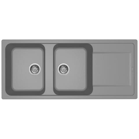 Lavello Incasso LG250048 2 vasche 116x50 Life 500 GranitekCemento Grigio - Foto 1