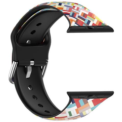 Cinturino Per Apple Watch 38/40/41mm In Tpu Abstract, Multicolore - Foto 1