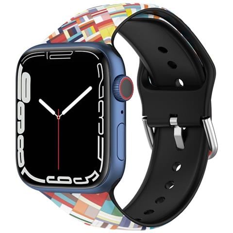 Cinturino Per Apple Watch 38/40/41mm In Tpu Abstract, Multicolore - Foto 2
