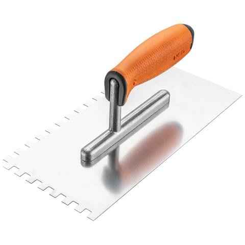 Cazzuola Con Denti, 270 X 128 Mm, Dente 8 X 8 X 8 Mm, Manico Bimateriale - Foto 1