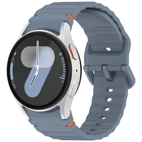 Cinturino Per Samsung Watch 7 In Silicone Con Motivo A Onde Blue - Foto 1