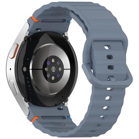 Cinturino Per Samsung Watch 7 In Silicone Con Motivo A Onde Blue - Foto 2
