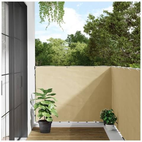 Paravento Da Balcone Crema 700x120 Cm In Pvc - Foto 1
