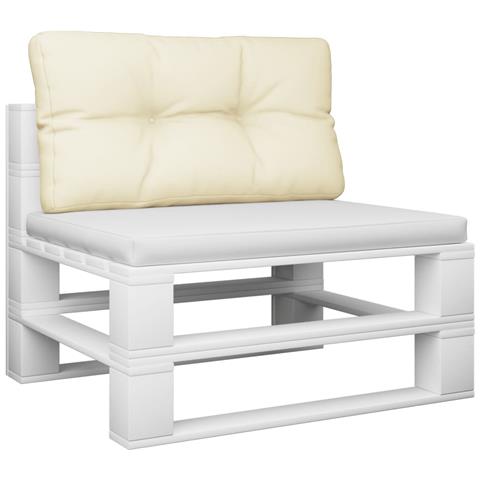 Cuscino Per Pallet Crema 80x40x12 Cm In Tessuto - Foto 3