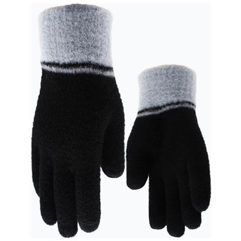 Guanti Touch Screen In Peluche Tinta Unita Black - Foto 2