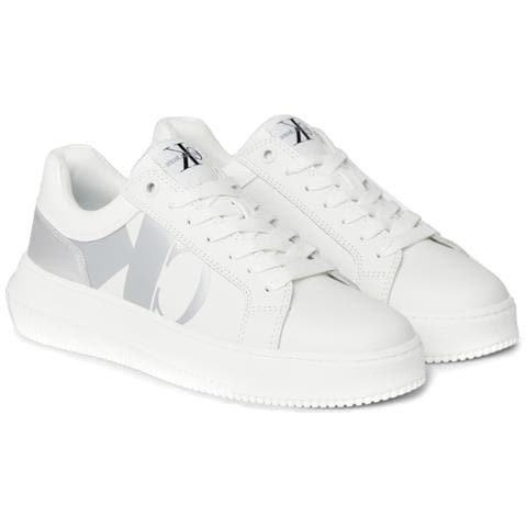 Chunky Cupsole Low Leisure Trainers Sneakers Pelle Scarpe Donna Bianco Eu 37, Yw0yw01411 01v - Foto 1