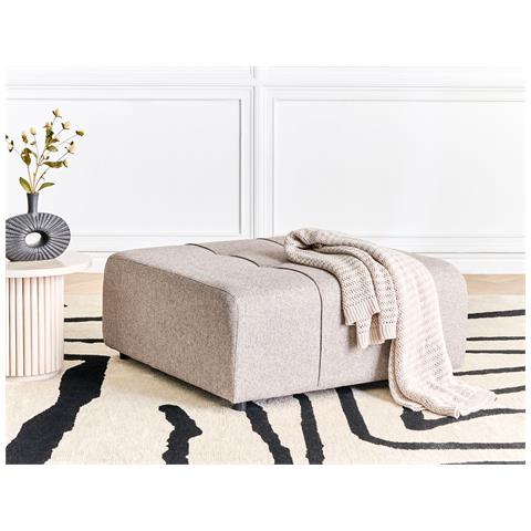 Ottomana Innvik Tessuto Marrone Chiaro - Foto 1