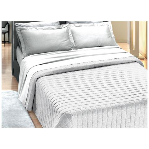 Quilt Trapuntino Piumino Estivo 100gr Mq Microfibra Diadema Borbon Piazza E Mezza Grigio 2 - Foto 1