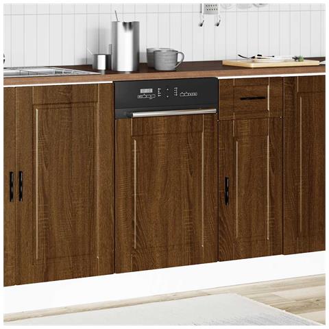 Pannello Lavastoviglie Porto Rovere Marrone 45x1,5x67 Cm - Foto 3