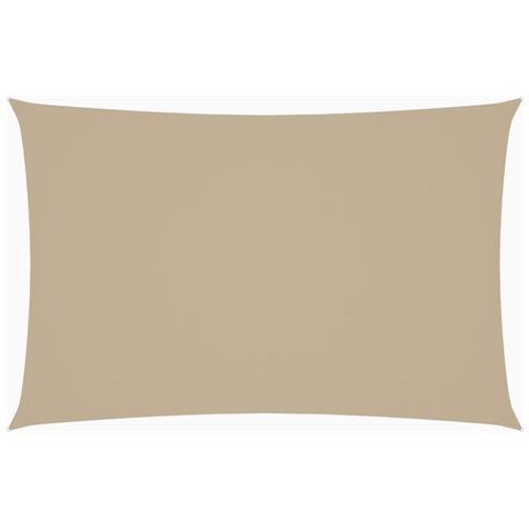 Parasole A Vela Oxford Rettangolare 2x4,5 M Beige - Foto 1