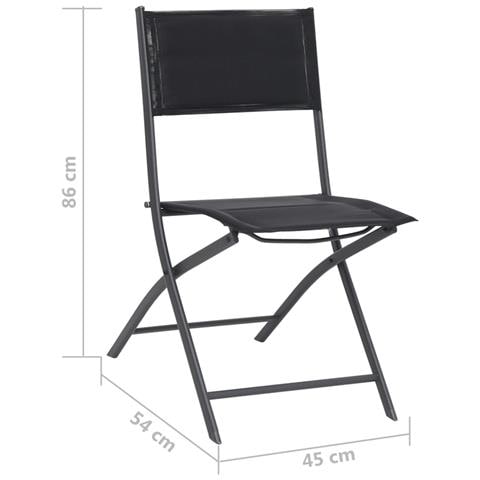 Lusso Casadino - Sedie Da Giardino Pieghevoli 4 Pz In Acciaio E Textilene - Foto 8