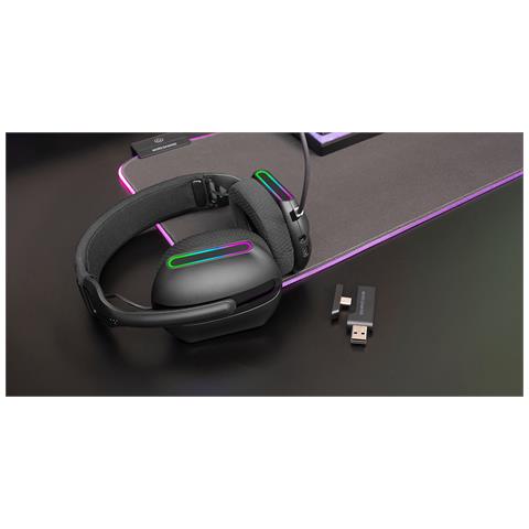 MHW-PRO Auricolare Con cavo e senza cavo A Padiglione USB tipo-C Bluetooth Nero - Foto 2