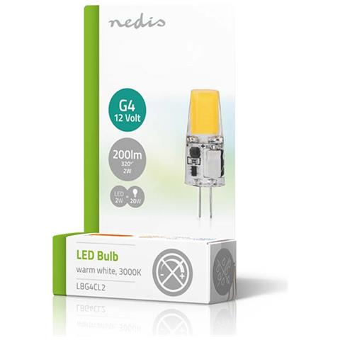 Lampada Led Miniaturizzata G4 2w 200lm 3000k Ipx2 Compatta, Bianco - Foto 2