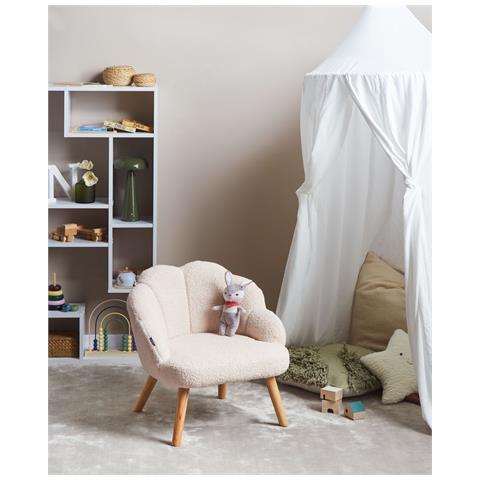 Poltrona Per Bambini Miland Bouclé Beige Chiaro - Foto 1