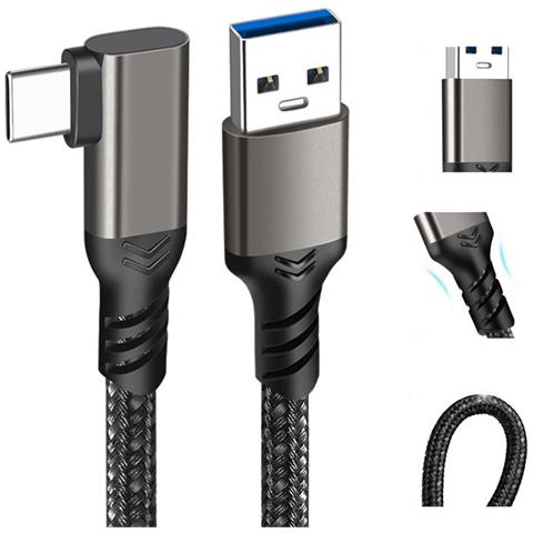 Cavo Vr Type-c Ad Angolo: Streaming Link Per Oculus Quest 2 E Dispositivi Usb-c 1,5 M - Foto 2