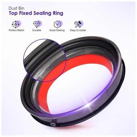 Kit Anello Di Tenuta Aggiornato Per Contenitore Della Polvere Dyson V11/v15 Gen5/sv Series + Cacciavite T8 - Foto 2