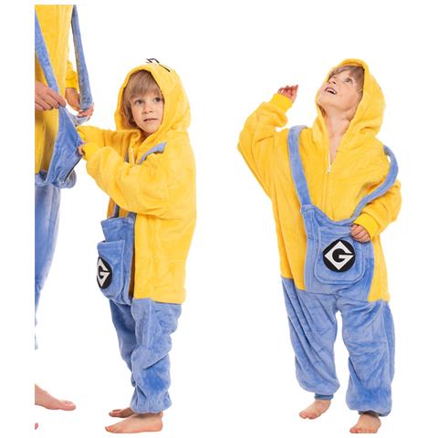 Pigiama Per Bambini Kigurumi Onesie Costume Minion Giallo 125-135 - Foto 1