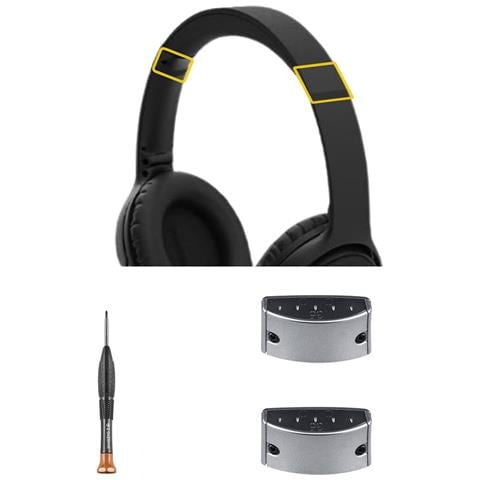 Fibbia Di Blocco Dell'archetto Per Cuffie Compatibile Con Bose Qc35/35 Ii/45/se/qc - Grigio Argento + Cacciavite - Foto 4