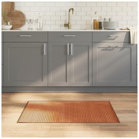 Tappeto Rettangolare Marrone 60x100 cm in Bambù - Foto 2