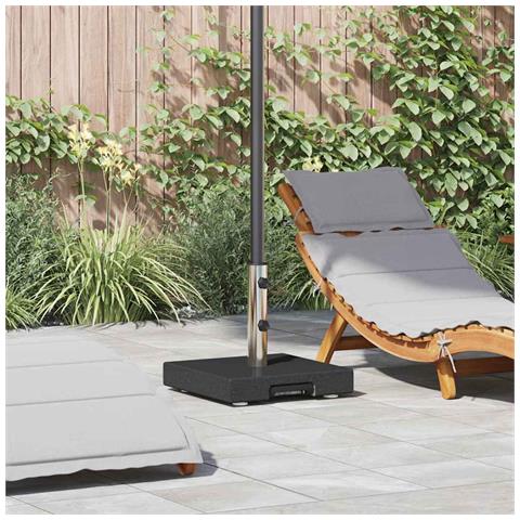 Base per ombrellone Nero 41 x 41 x 37 cm Granito - Foto 2