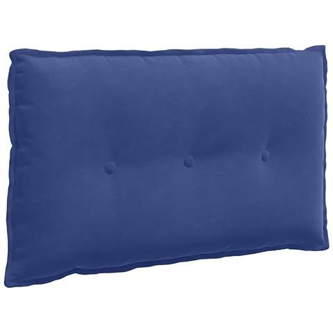 Cuscino per Schiena Blu Polizia 80 x 50 cm Tessuto in Cords - Foto 1