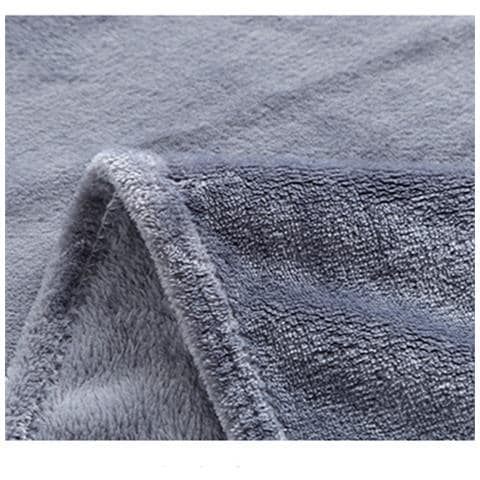 Coperta In Flanella Di Poliestere Grigio Argento - Morbida, Spessa E Regalo Per Tutte Le Stagioni S - Foto 5