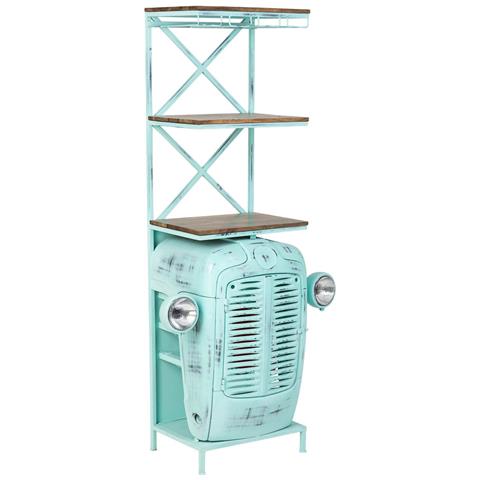 Mensola Portabottiglie Blu 84x40x185 - Foto 1