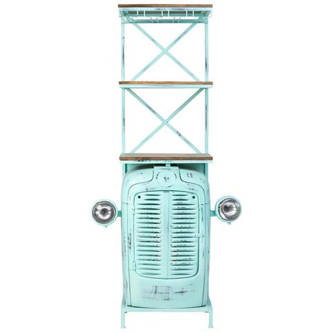 Mensola Portabottiglie Blu 84x40x185 - Foto 2