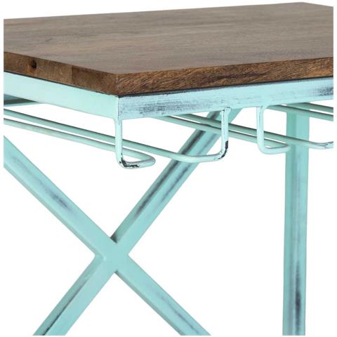 Mensola Portabottiglie Blu 84x40x185 - Foto 8