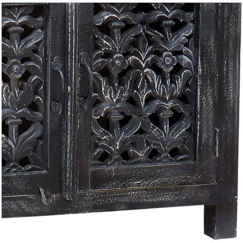 Tavolino Da Ingresso In Legno Artigianale 90x40x90h Cm - Foto 5