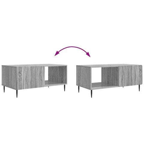 Tavolino da salotto Sonoma grigio 90 x 50 x 40 cm - Foto 9