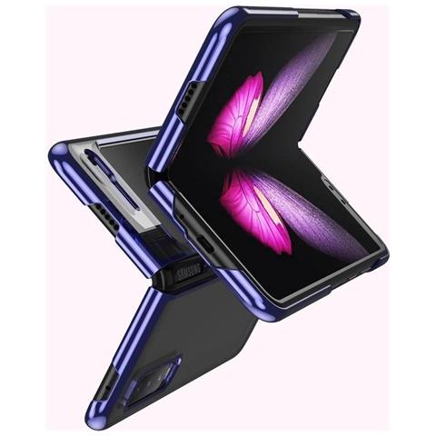 Corpo Galvanico Rigido Cornice Galvanica Cappello Per Samsung Galaxy Fold Blu - Foto 1