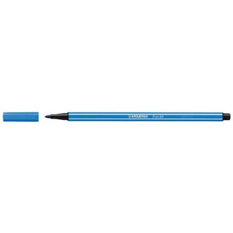 confezione da 10 pezzi - pennarello stabilo pen 68/41 blu scuro - Foto 2