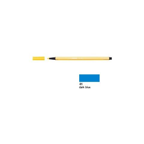 confezione da 10 pezzi - pennarello stabilo pen 68/41 blu scuro - Foto 1