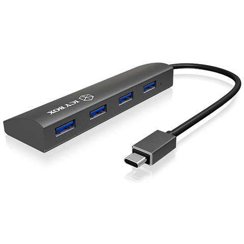 4-port Usb 3.0 Hub 1x Type-c To 4x Type-a Usb 3.0 - Foto 3