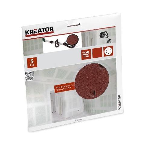 5 Dischi Abrasivi Da Muro Per Levigatrice Professionale Grammatura 150 Krt232007 - Foto 1