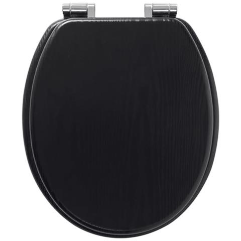 Sedile Wc A Chiusura Morbida Blackwash In Mdf Nero 252030746 - Foto 7