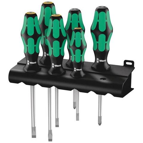 334/335/6 Assortimento di giraviti Kraftform Plus Lasertip + rack, 6 pezzi - Foto 1