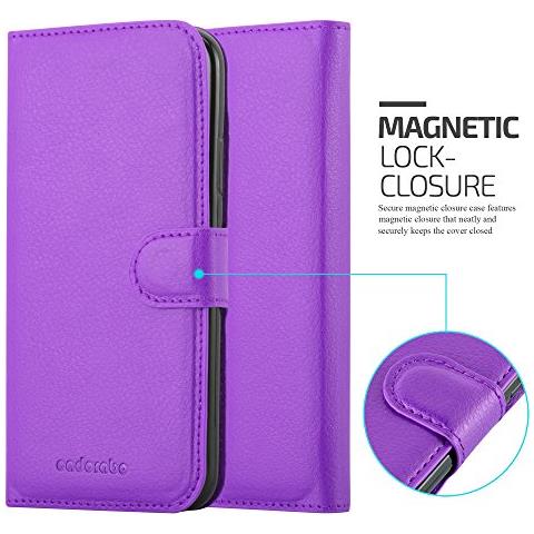 Cadorabo Custodia Compatibile Con Apple Iphone X / Xs In Violetta Ametista - Coperchio Protettiva Con Chiusura Magnetica, Funzione Stand E Tasca Per Le Carte - Foto 8