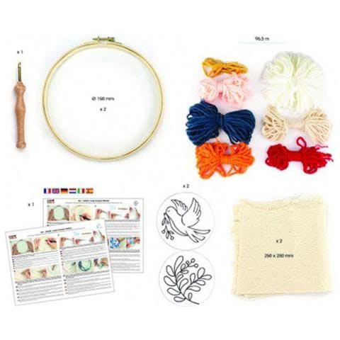 Graines Creatives - Kit Cucito Punch Needle Foglia E Uccello - Foto 4