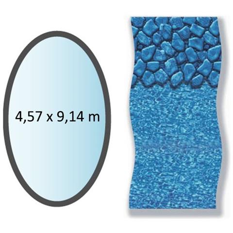 Rivestimento Boulder Ovale 4,57x9,14 M Per Piscine Fuori Terra - Li1530sbo - Foto 1
