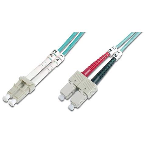 Cavo Fibra Ottica Lc A Sc Multimode Duplex 50/125 Mt. 2 Om4 - Foto 1