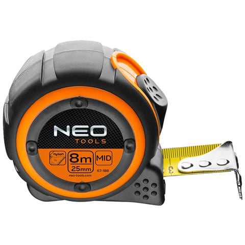 Metro A Nastro 8 M, Larghezza Banda 25 Mm Rivestito In Nylon Magnetico - Foto 2